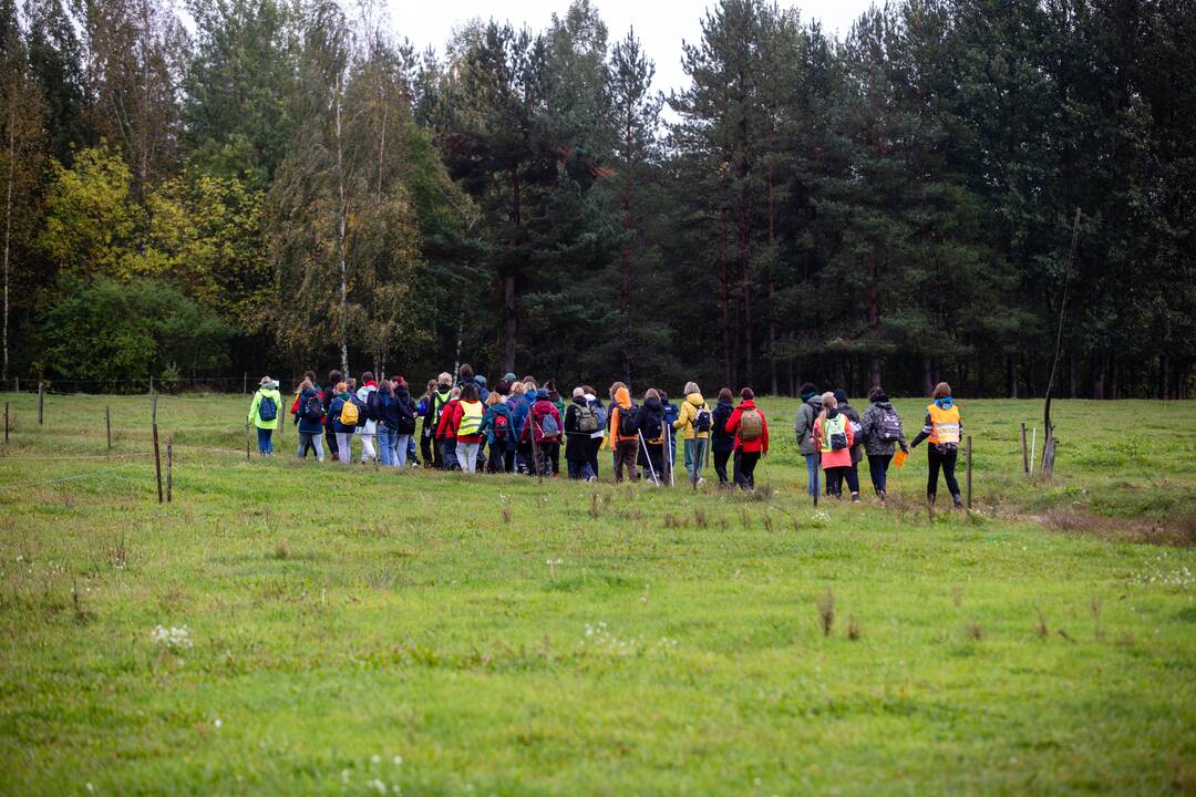 Mokytojų protesto eisena pėsčiomis iš Klaipėdos į Vilnių