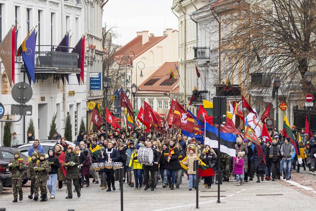 Šventinė jaunimo eisena „Lietuvos valstybės keliu“