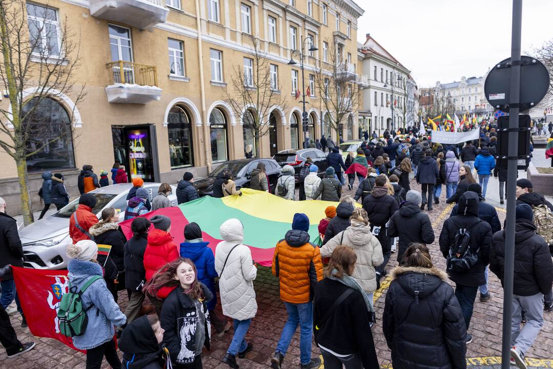 Šventinė jaunimo eisena „Lietuvos valstybės keliu“