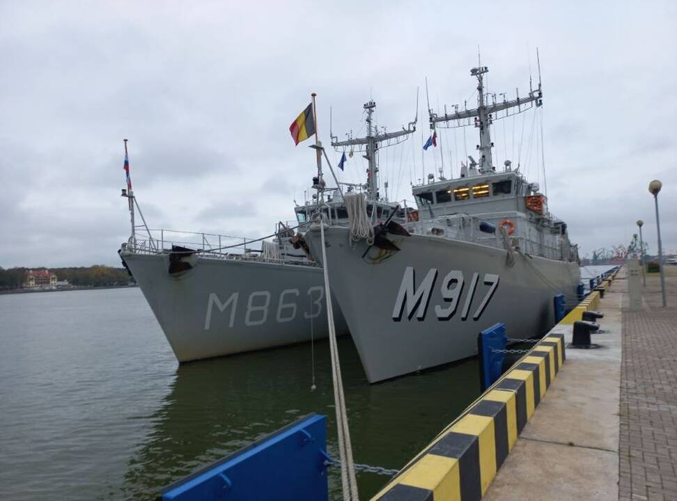 Klaipėdos uoste – Belgijos ir Nyderlandų priešmininių laivų vizitas