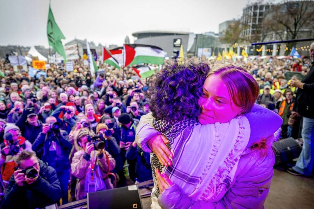 G. Thunberg sulaukė kritikos dėl palestiniečiams palankios pozicijos