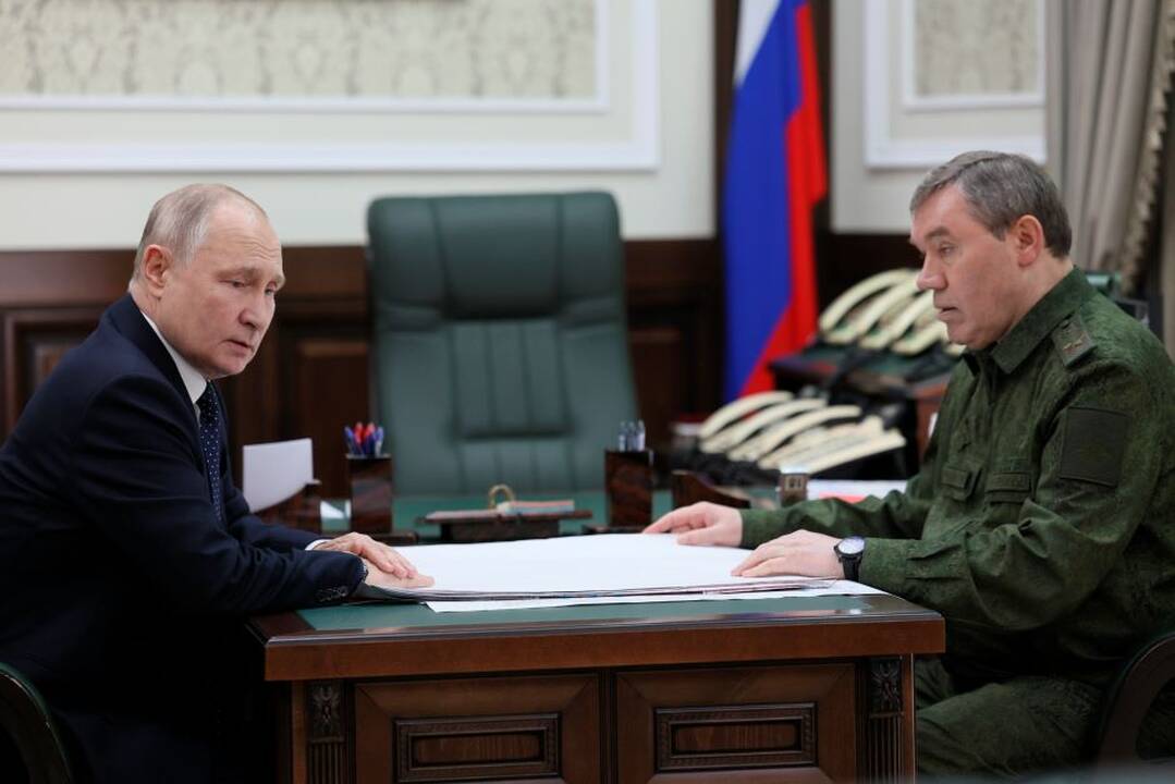 Kremlius: V. Putinas lankėsi kariniame štabe, skirtame puolimui Ukrainoje