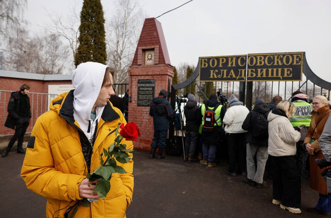 Kremliaus kritiko A. Navalno laidotuvės