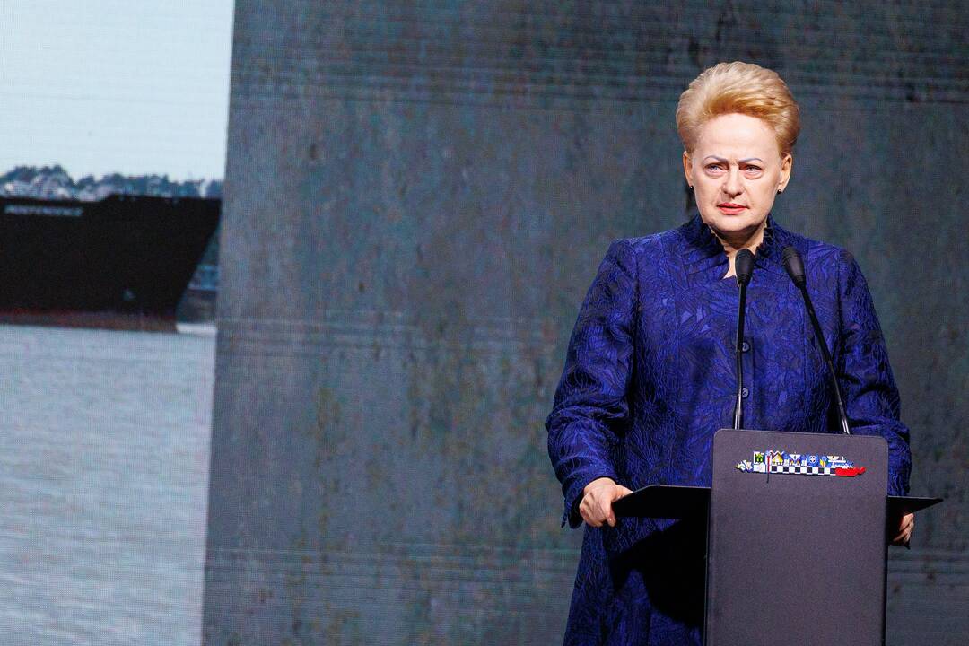 Laivo-saugyklos „Independence“ nuosavybės teisių perdavimo Lietuvai ceremonija