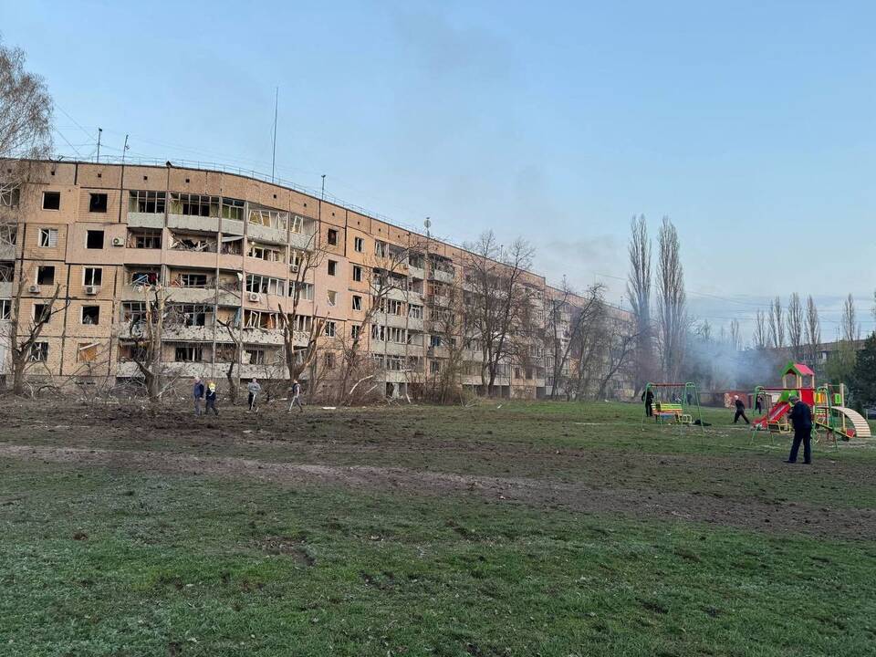 Po Rusijos raketos sprogimo išaugo sužeistųjų skaičius Kryvyj Ryhe (atnaujinta)