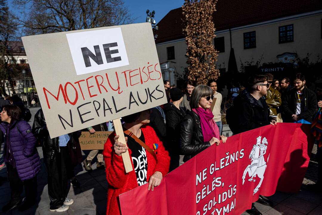 Tarptautinės moterų solidarumo dienos eitynės Vilniuje
