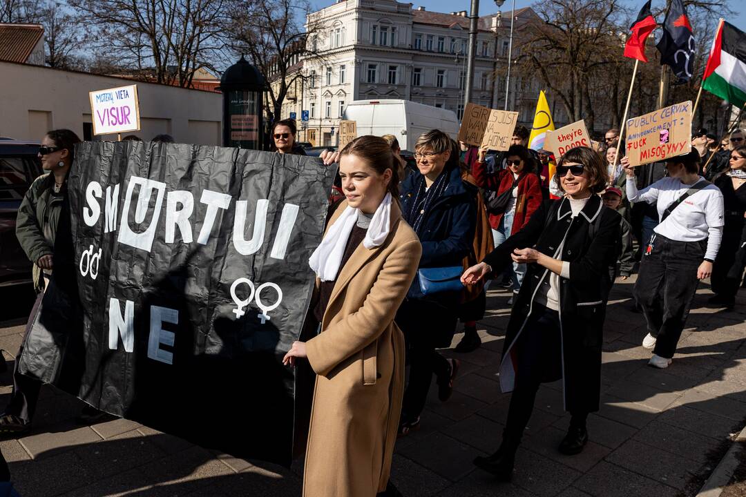 Tarptautinės moterų solidarumo dienos eitynės Vilniuje