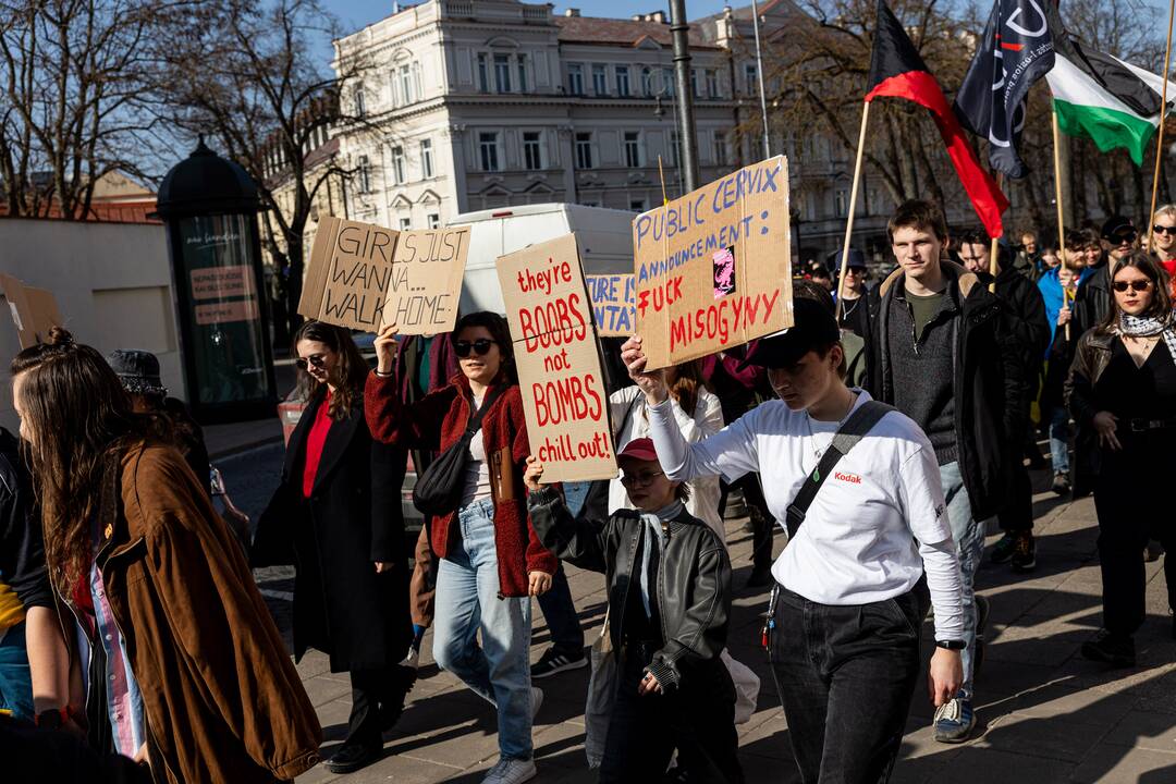 Tarptautinės moterų solidarumo dienos eitynės Vilniuje
