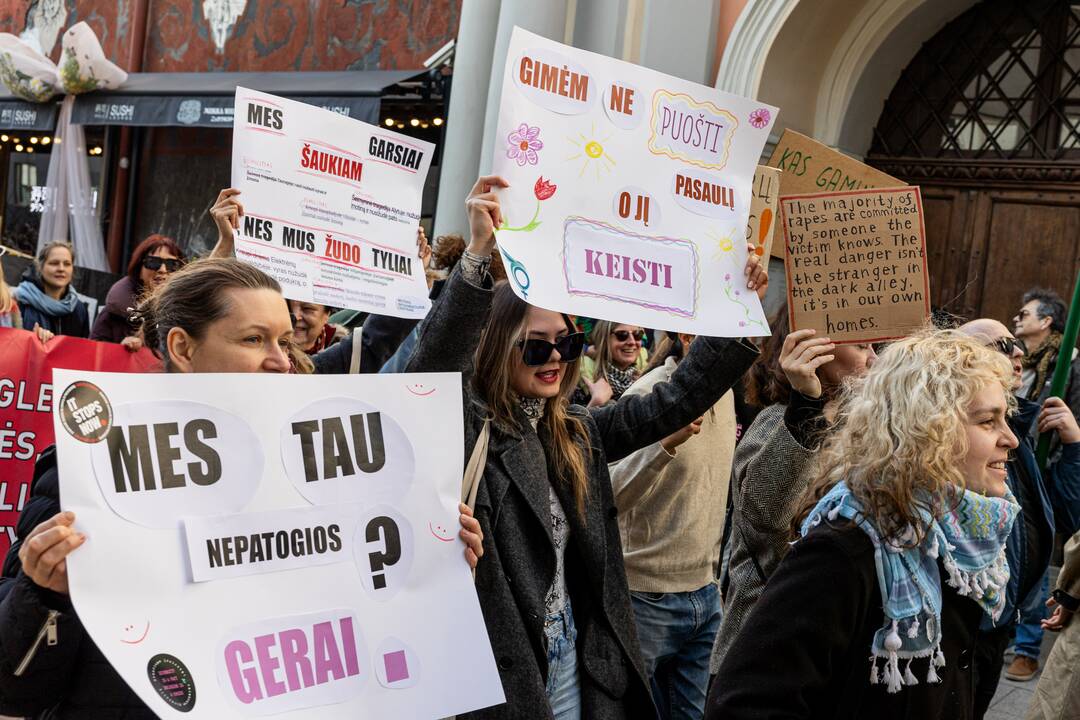 Tarptautinės moterų solidarumo dienos eitynės Vilniuje