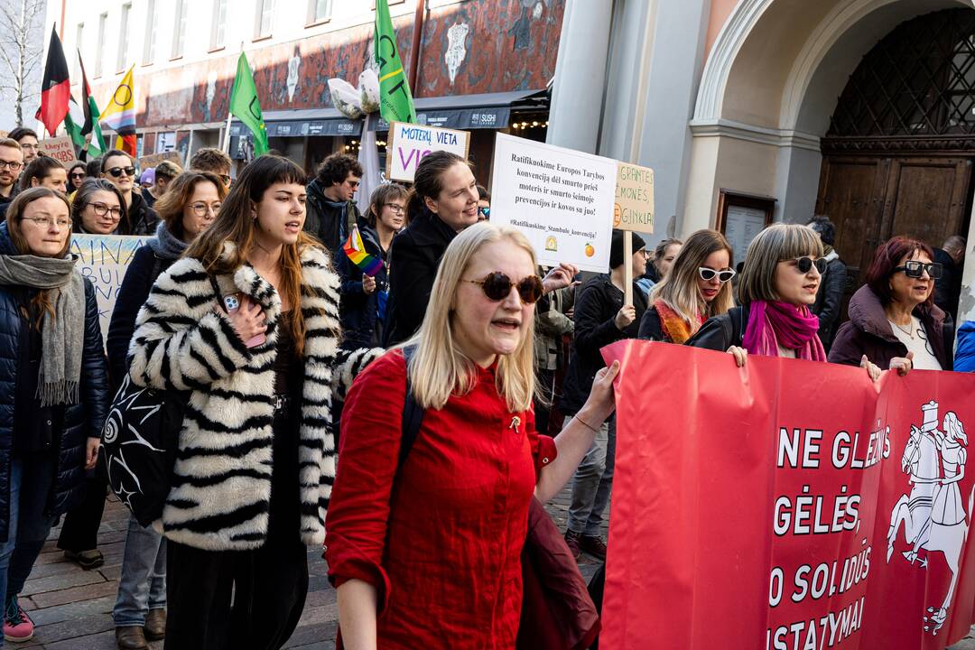 Tarptautinės moterų solidarumo dienos eitynės Vilniuje
