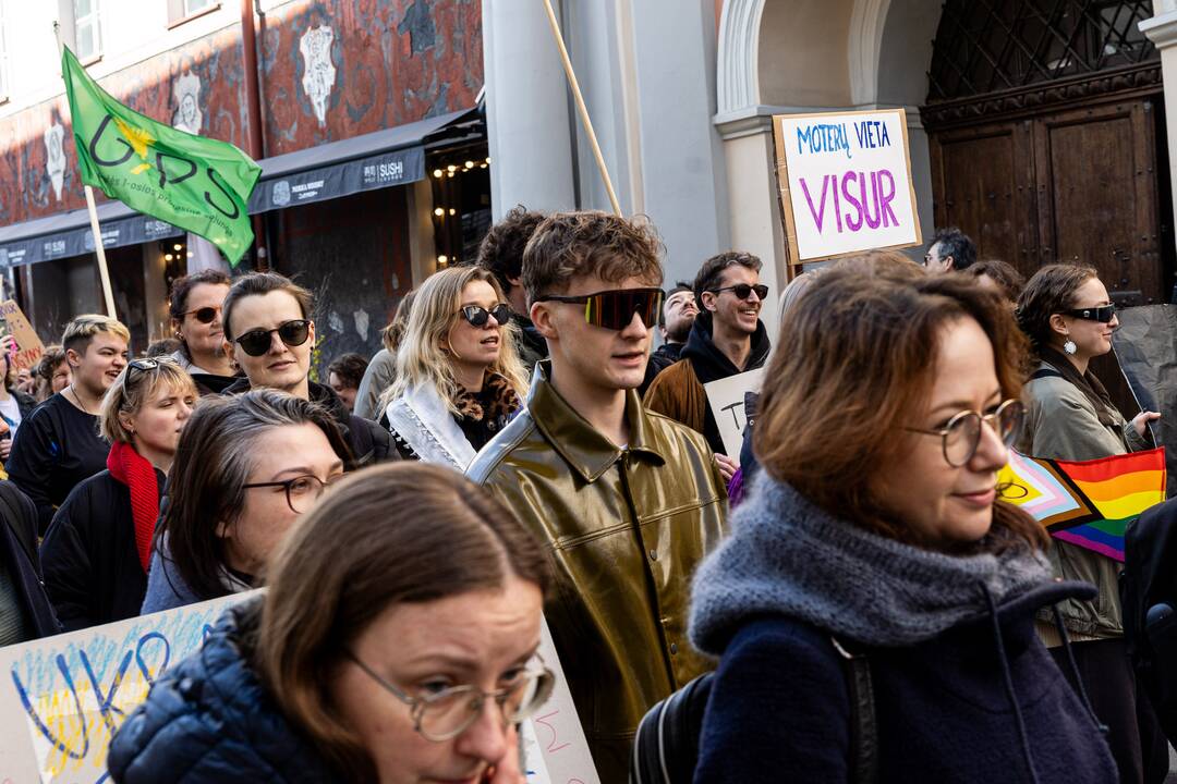 Tarptautinės moterų solidarumo dienos eitynės Vilniuje