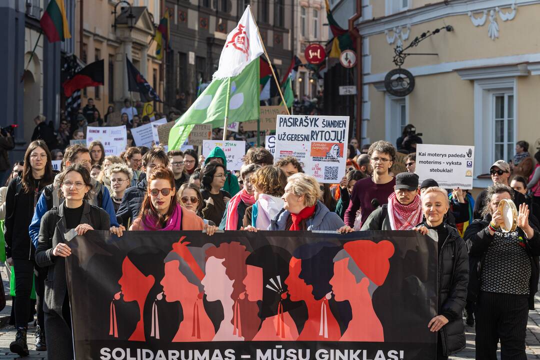 Tarptautinės moterų solidarumo dienos eitynės Vilniuje