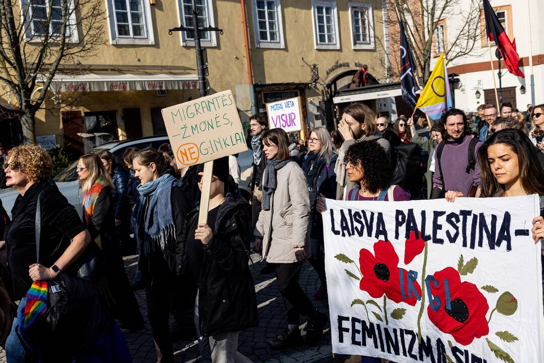 Tarptautinės moterų solidarumo dienos eitynės Vilniuje