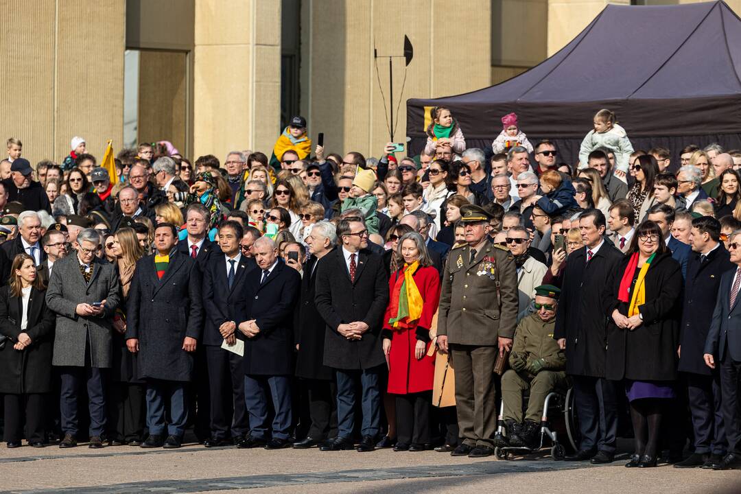 Baltijos valstybių vėliavų pakėlimo ceremonija 2025 m.