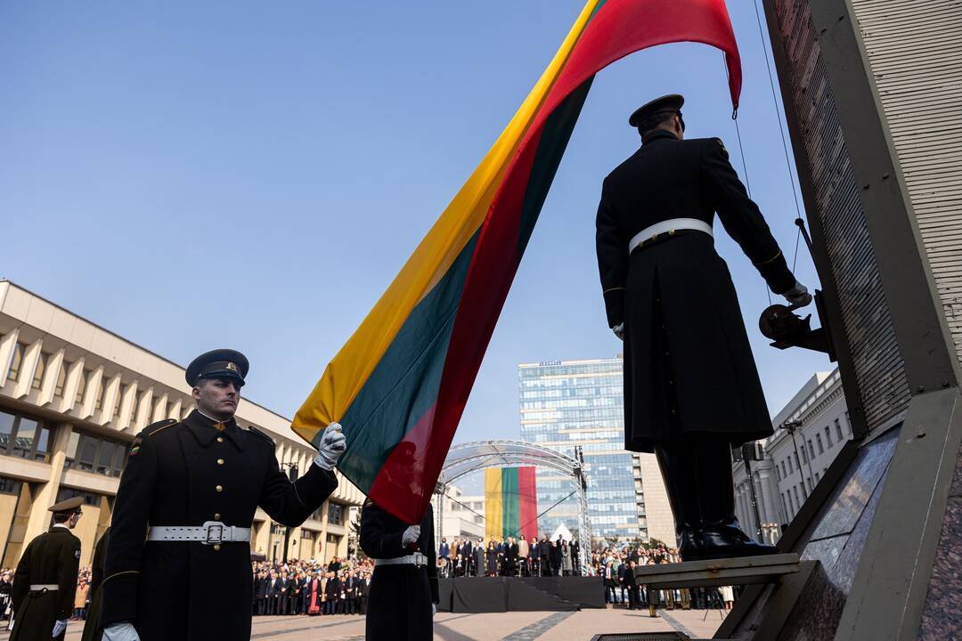 Baltijos valstybių vėliavų pakėlimo ceremonija 2025 m.