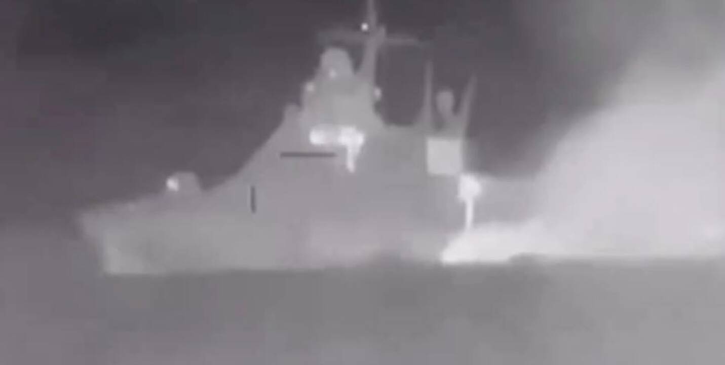 Ukrainos žvalgyba: per smūgį laivui „Sergejus Kotovas“ žuvo septyni okupantai