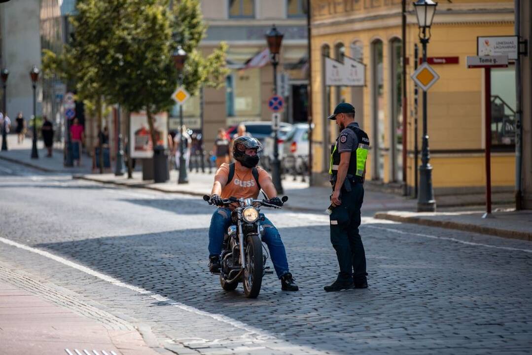 Klaipėdos policija reagavo į gyventojų skundus, nubaudė motociklininkus