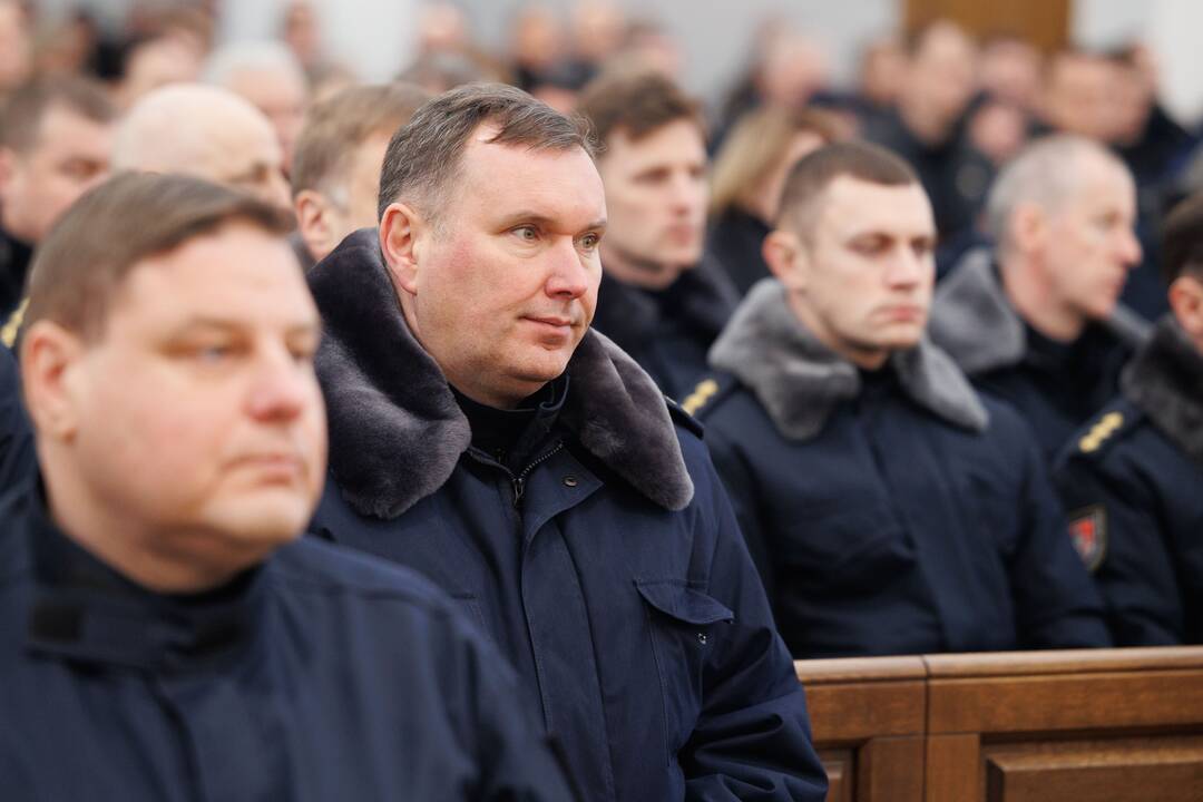 Gaisre žuvusio ugniagesio Rolando Venslauskio laidotuvės