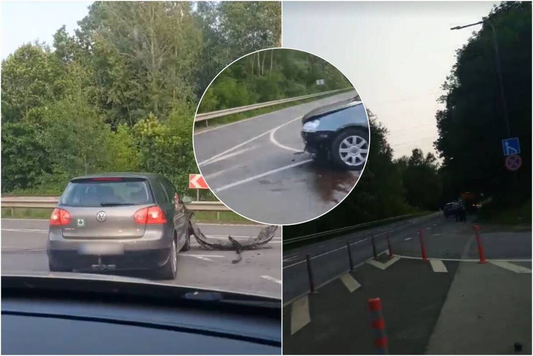 Kaune – klevo lapu pažymėto „Volkswagen“ ir BMW susidūrimas