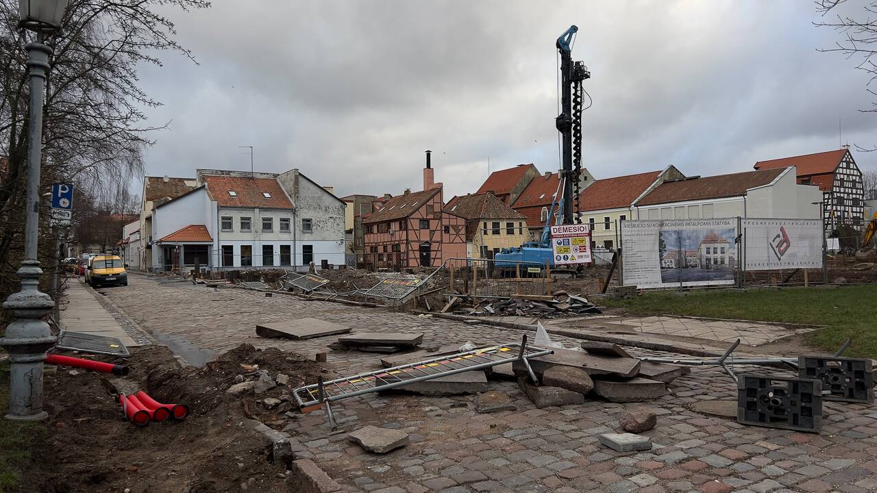 Uostamiestyje siautė audra