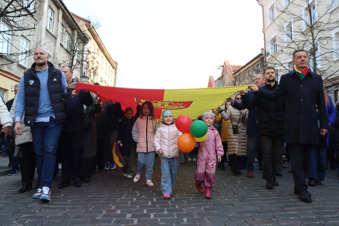 Kovo 11-osios proga – eisena Klaipėdoje