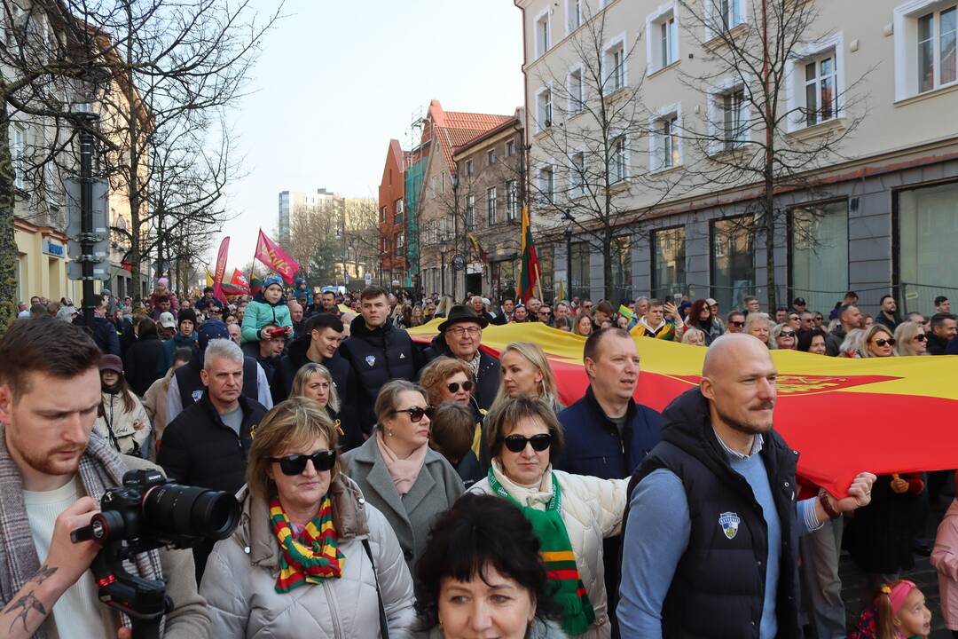 Kovo 11-osios proga – eisena Klaipėdoje