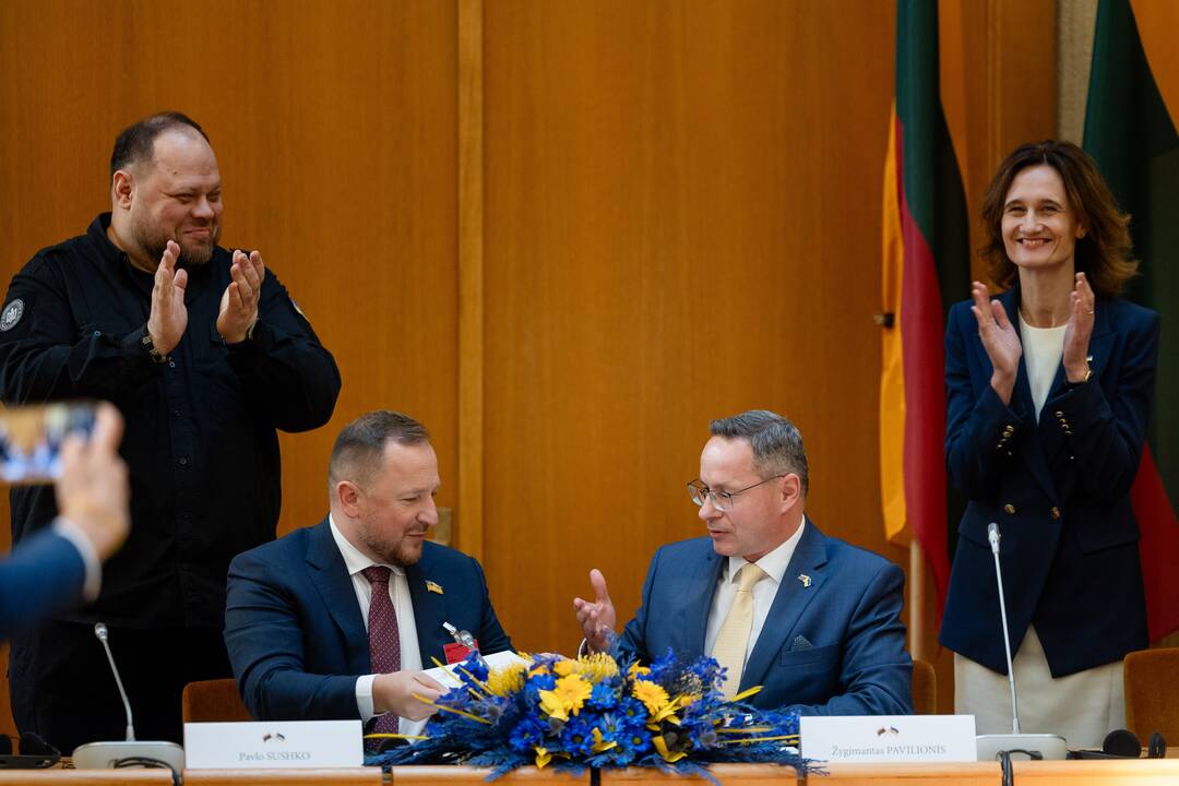 Seime lankėsi Ukrainos Aukščiausiosios Rados pirmininkas R. Stefančukas
