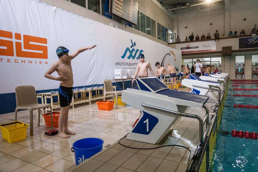 Kauno plaukimo centre – varžybos