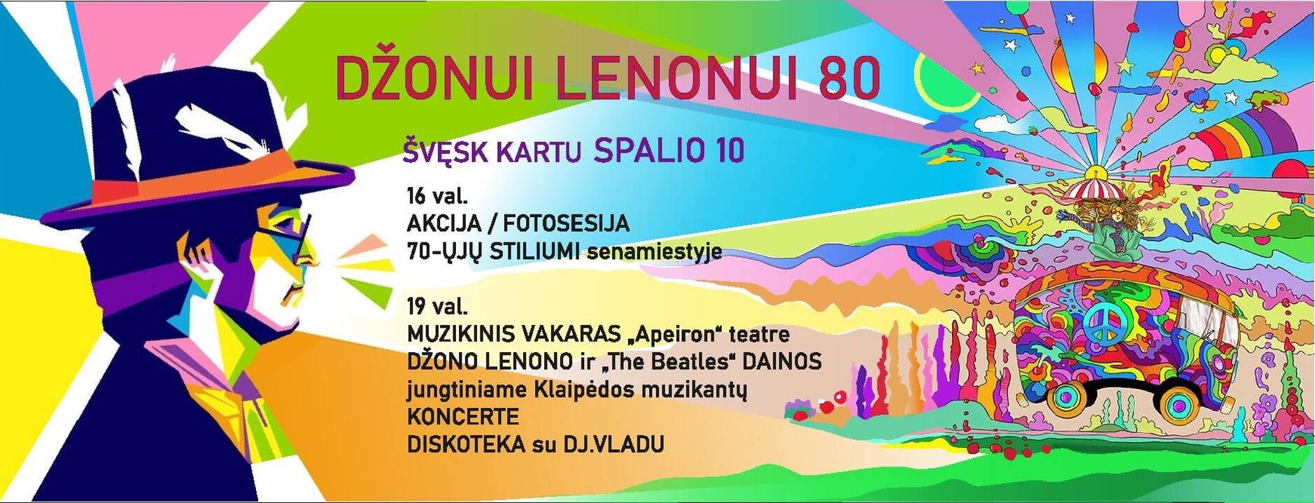 „Imagine 2020“: J.Lennono gimtadienio šventė Klaipėdoje