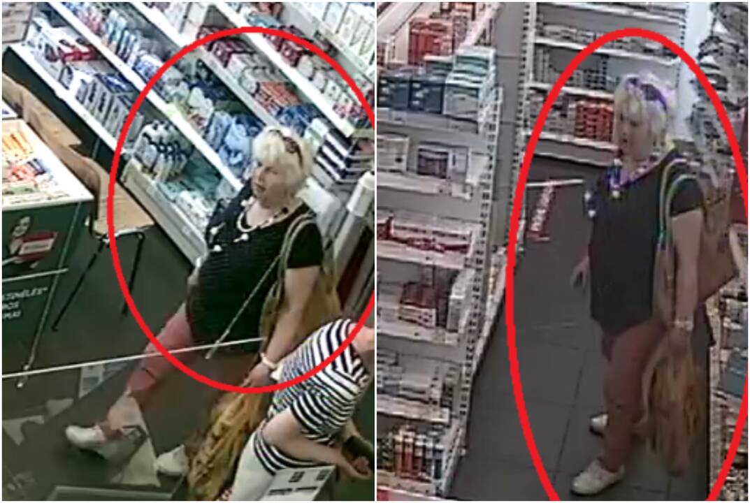 Alytuje ieškoma galimai informacijos apie vagystę turinti moteris: ar atpažįstate?