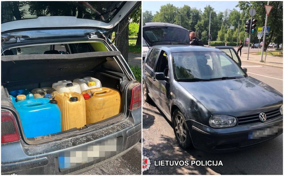 Sulaikytas etatinis policijos „klientas“ – degalų vagis