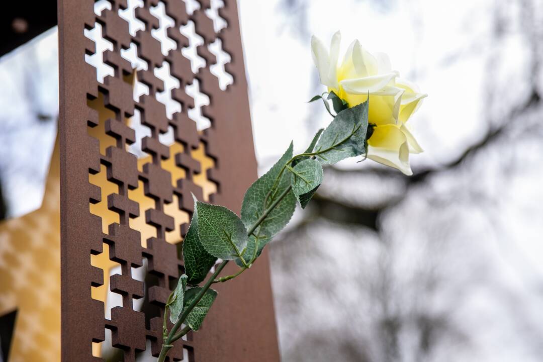 Ramybės parke suniokoti partizanų atminties paminklai