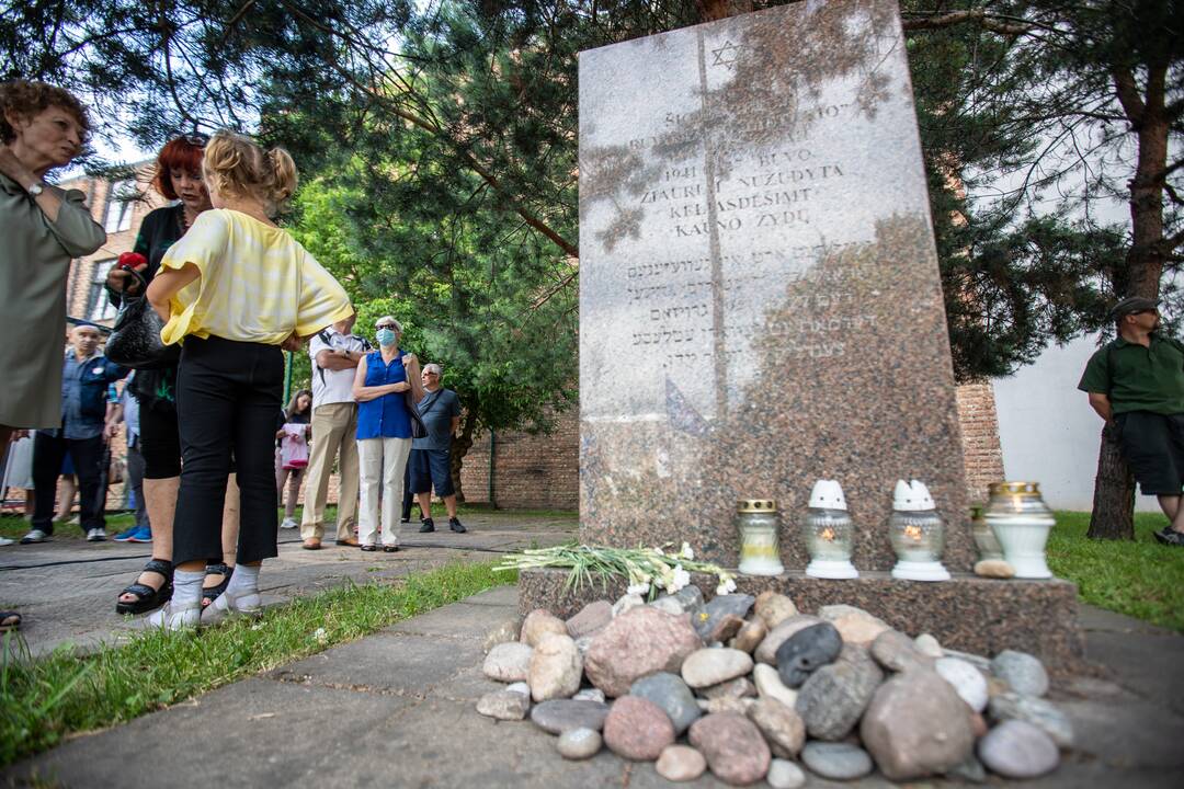 "Lietūkio" garažo žudynių 80-ųjų metinių minėjimas Kaune