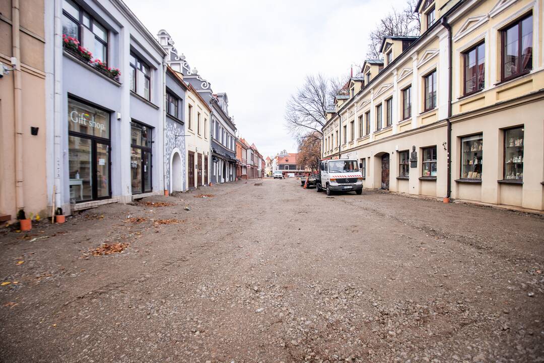 Vilniaus g. nuimta dalis tvorų