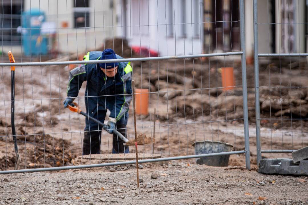Vilniaus g. nuimta dalis tvorų