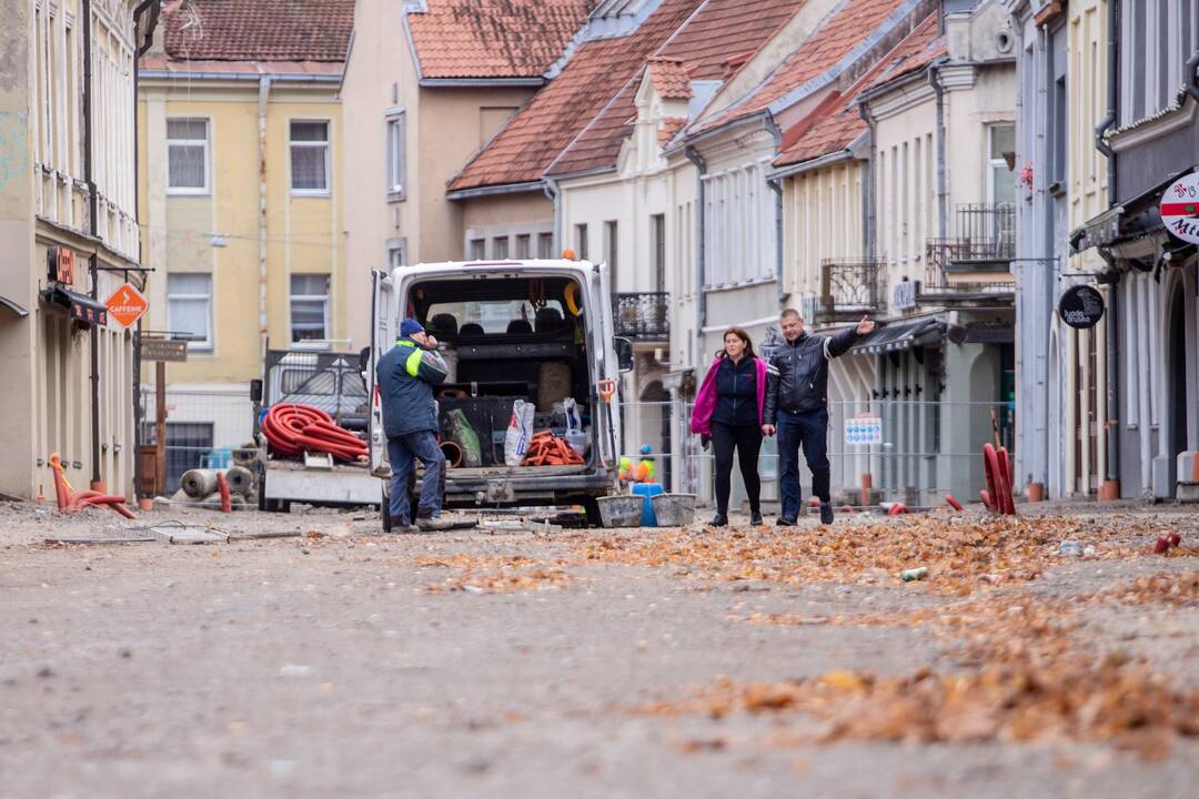 Vilniaus g. nuimta dalis tvorų