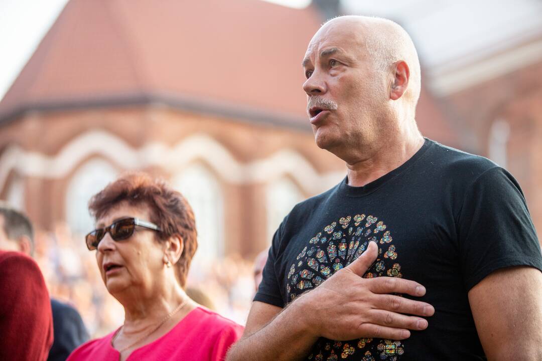 Šventės kulminacija prie Kauno pilies