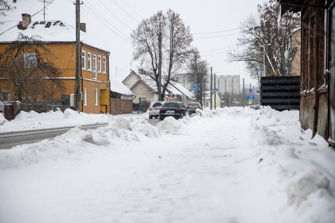Sudėtingos eismo sąlygos Kauno keliuose