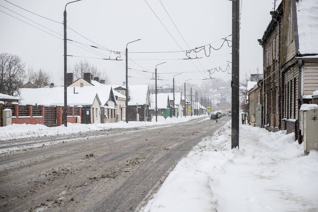 Sudėtingos eismo sąlygos Kauno keliuose