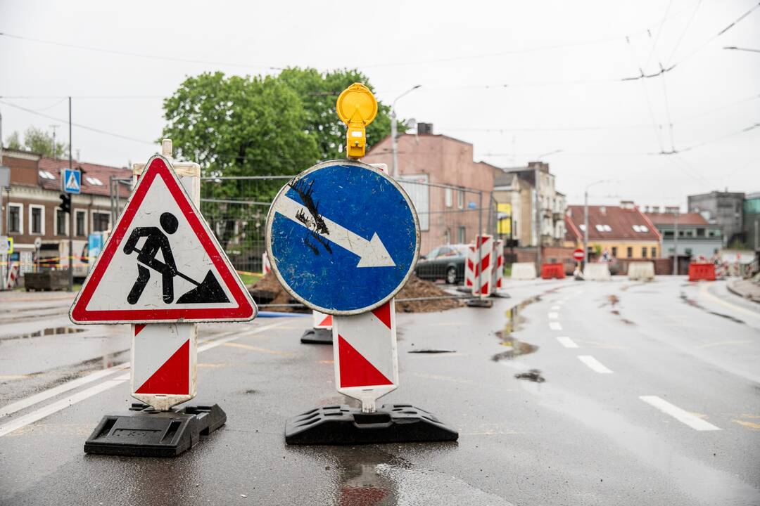 Prasidėjo Kauno pilies žiedinės sankryžos rekonstrukcija