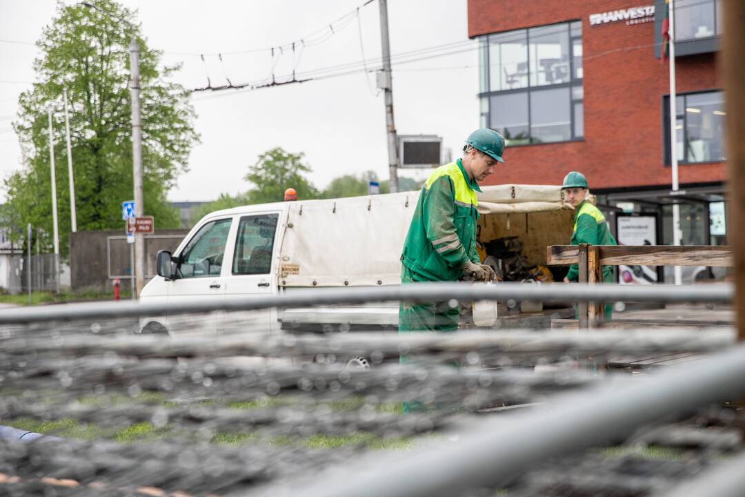 Prasidėjo Kauno pilies žiedinės sankryžos rekonstrukcija