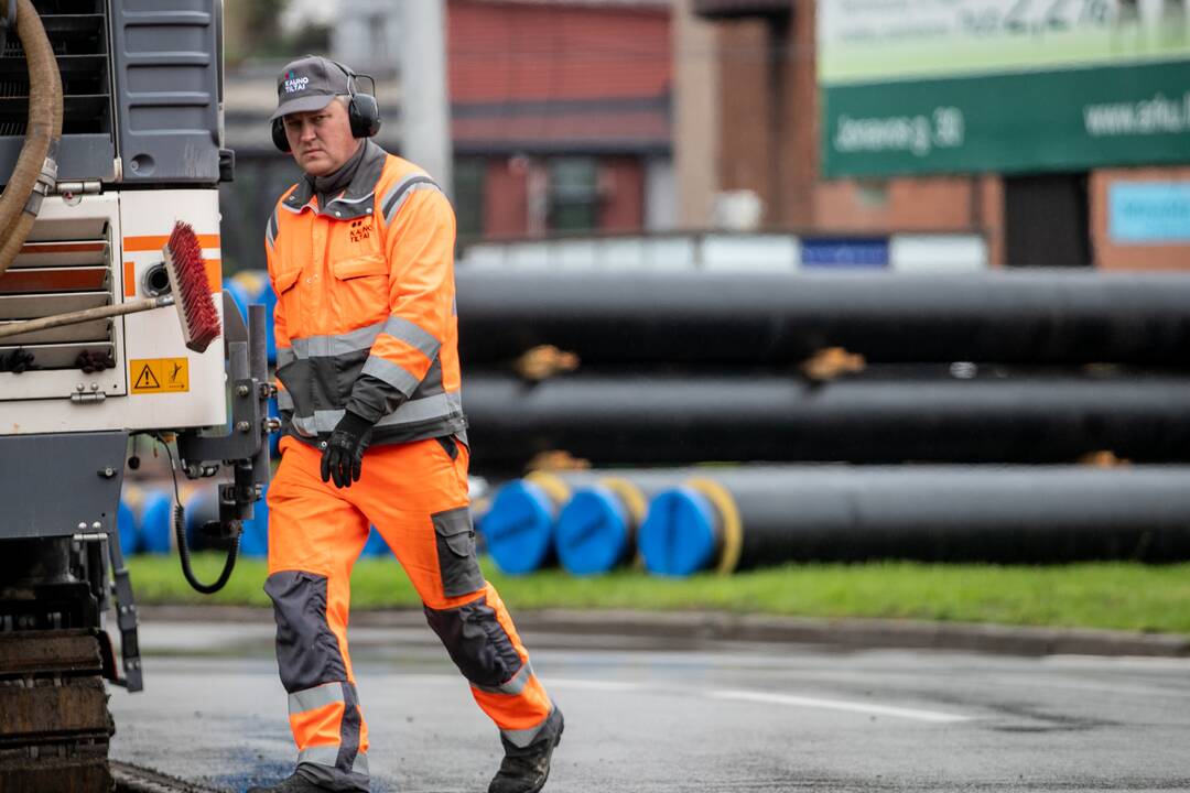 Prasidėjo Kauno pilies žiedinės sankryžos rekonstrukcija