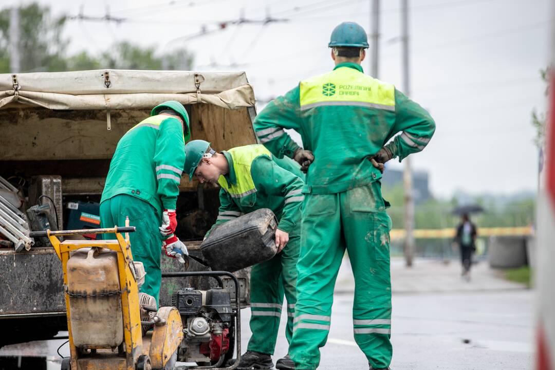 Prasidėjo Kauno pilies žiedinės sankryžos rekonstrukcija