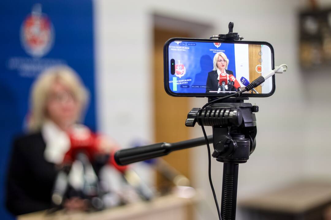 Spaudos konferencija apie ikiteisminį tyrimą, siejamą su pavojinga kriminaline mada