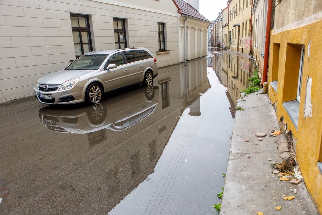 Po liūties skęsta Kauno senamiestis