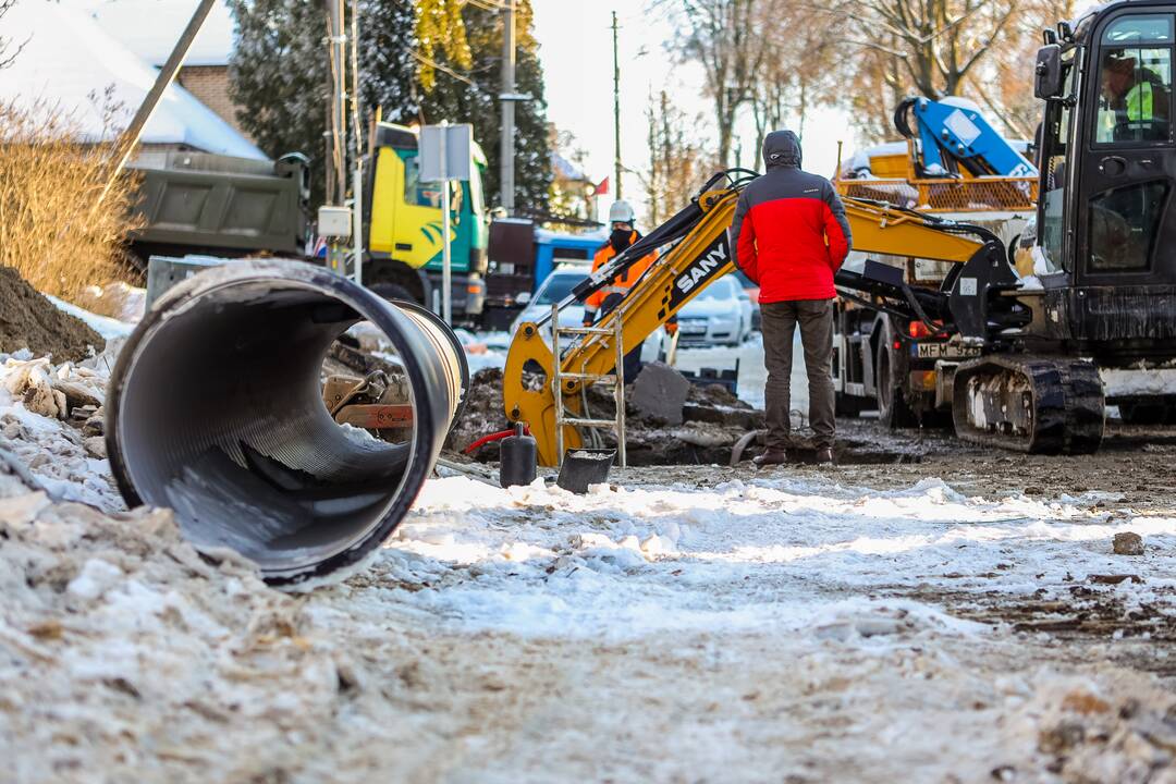 Vandentiekio avarija Žaliakalnyje