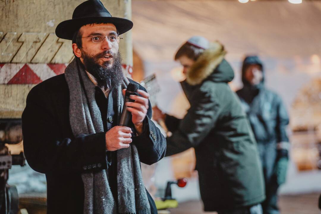  Kaune įžiebta didžioji Chanukos menora