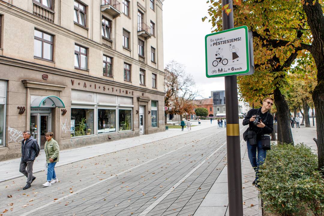 Laisvės alėjoje policija surengė reidą paspirtukininkams