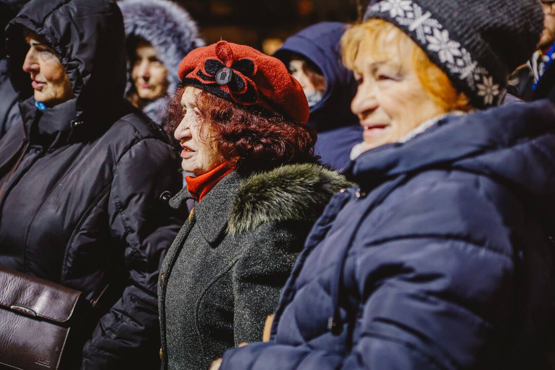  Kaune įžiebta didžioji Chanukos menora