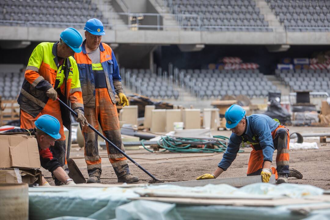 Darbų eiga Kauno Dariaus ir Girėno stadione